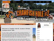 Tablet Screenshot of crawfishhole2.com